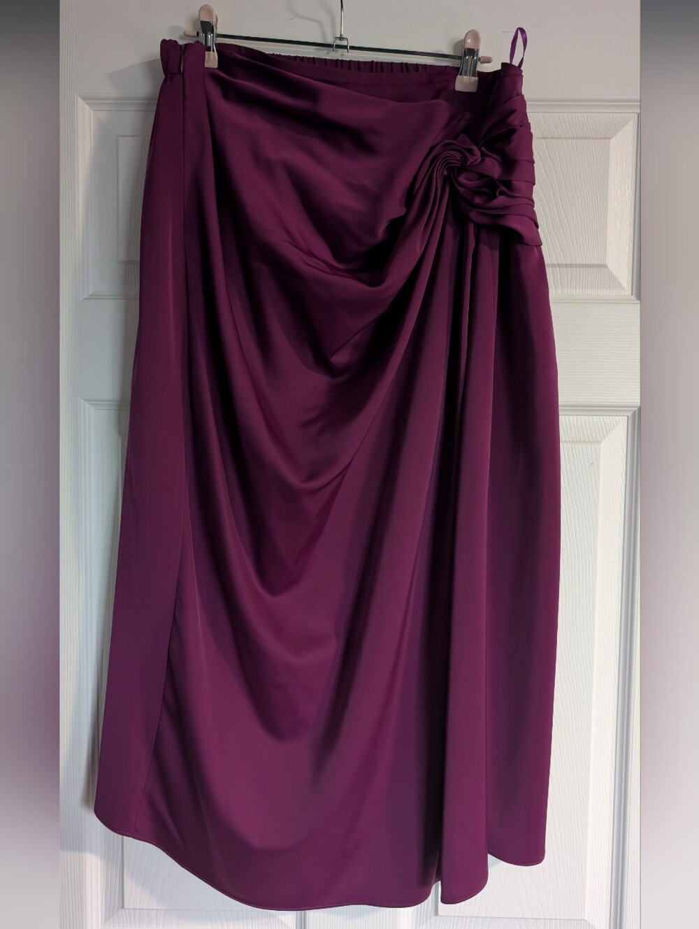 Satin Midi Skirt